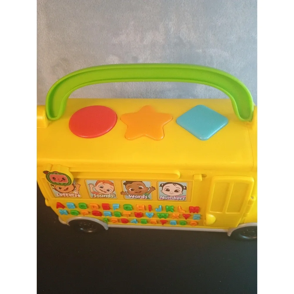 VTech CoComelon Learning Bus Yellow Toy Letters Sounds Words Numbers ABC 123